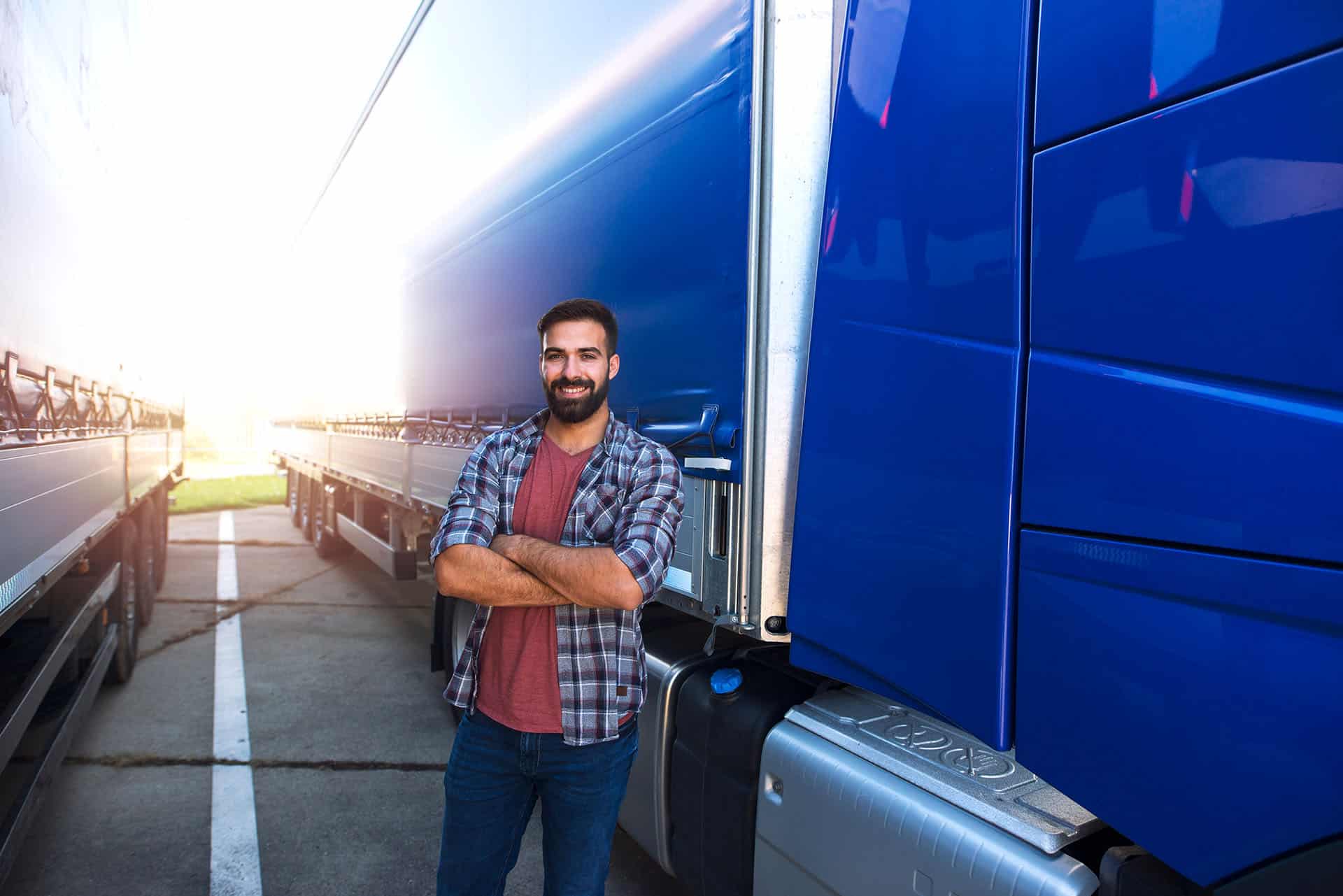 Truck Driver Smiling