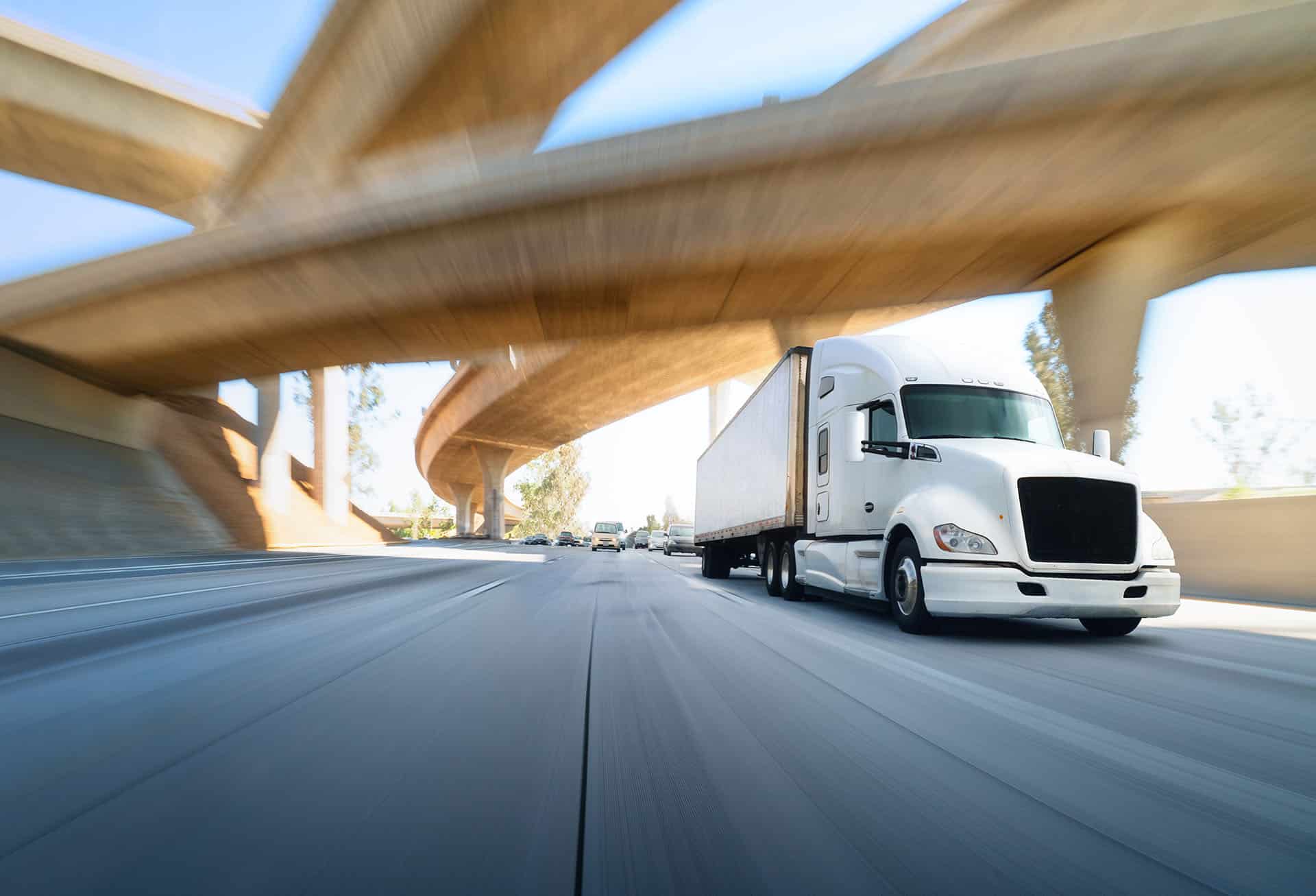 Truck Under Bridge