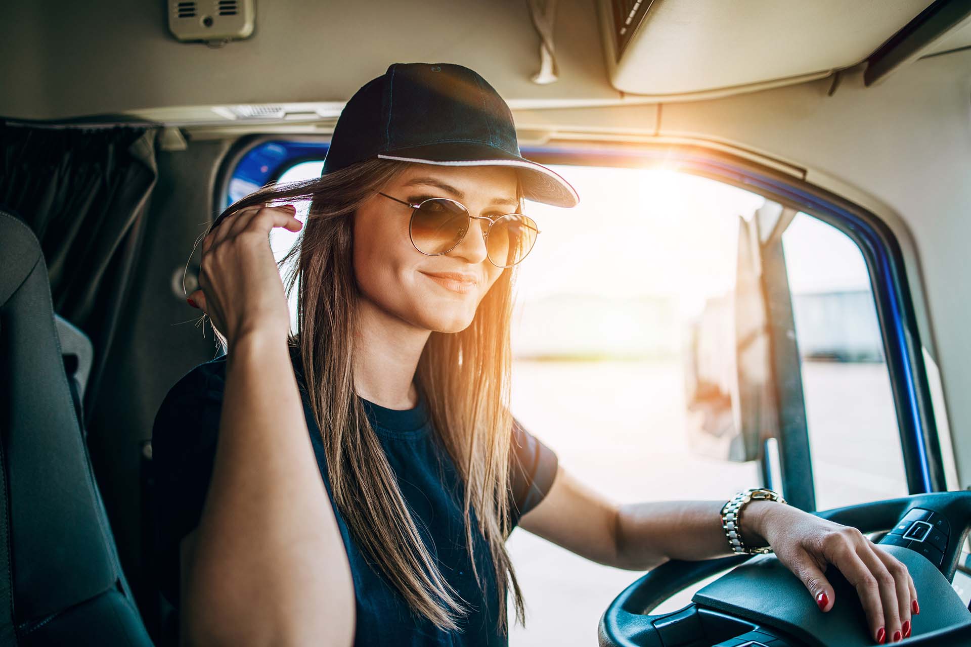 Truck Driver Smiling